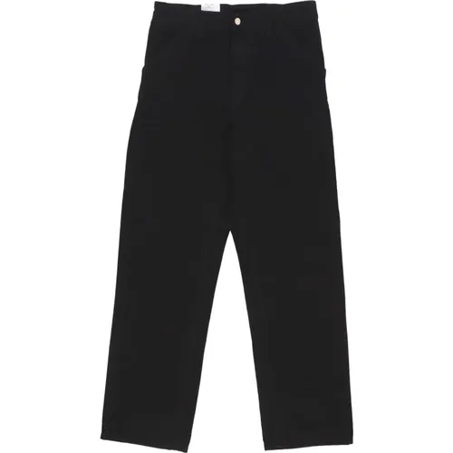 Schwarze Gespülte Single Knee Pant , Herren, Größe: W36 L34 - Carhartt WIP - Modalova