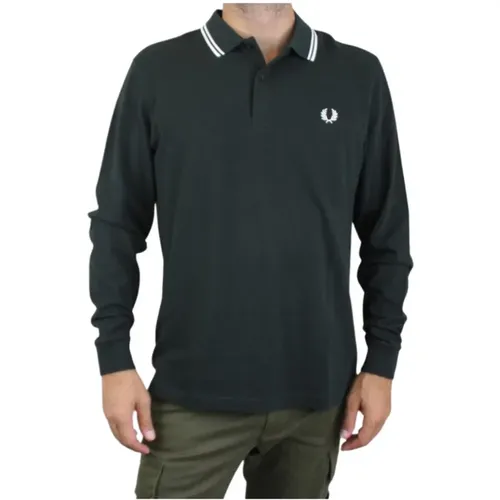 Long Sleeve Polo Shirt , male, Sizes: M, XL - Fred Perry - Modalova