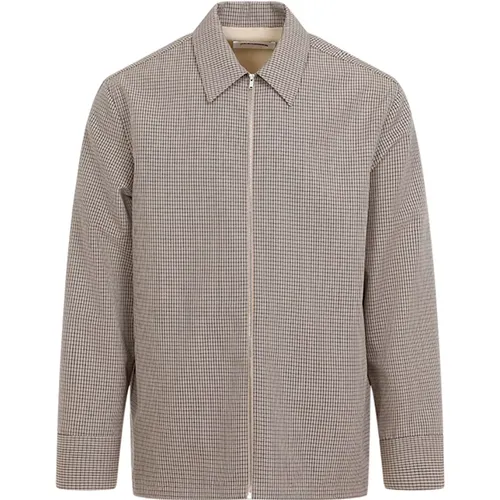 Grey Shirts for Men Aw24 , male, Sizes: L, M - Jil Sander - Modalova