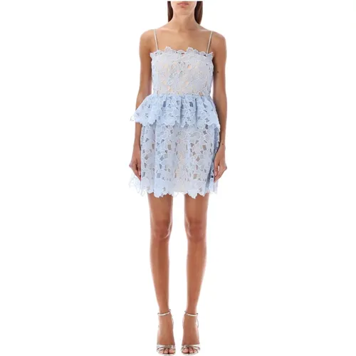 Light Organza Lace Mini Dress , female, Sizes: 2XS, XS - Self Portrait - Modalova