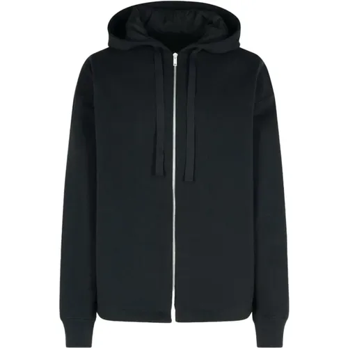 Schwarzer Zip-Up Hoodie Sweatshirt - Jil Sander - Modalova