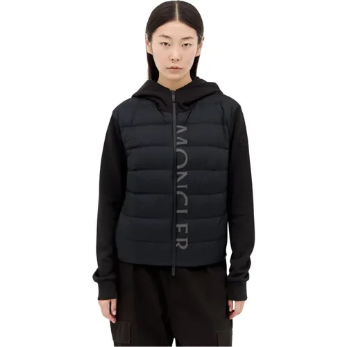 Gepolsterte Zip-Up Strickjacke - Moncler - Modalova