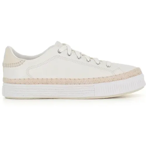 Leather Sneakers with Embroidered Logo , female, Sizes: 5 UK - Chloé - Modalova