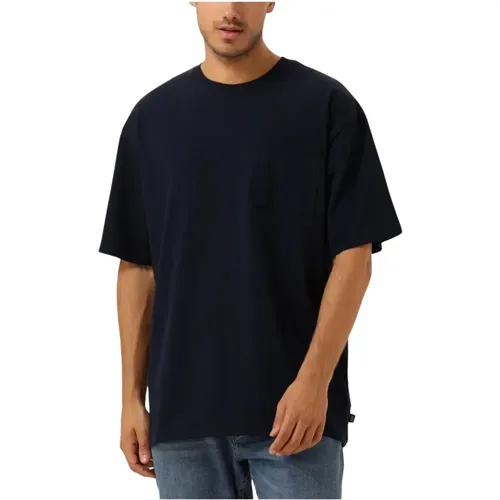 Casual Crosses Loose Fit Taschen T-shirt , Herren, Größe: S - Scotch & Soda - Modalova