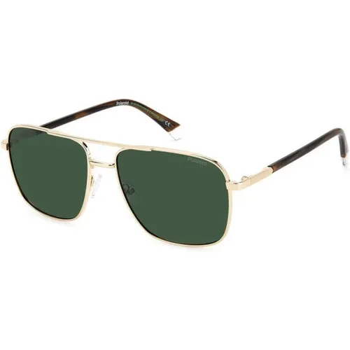 Stylische Sonnenbrille in grüner Nuance , Herren, Größe: 60 MM - Polaroid - Modalova