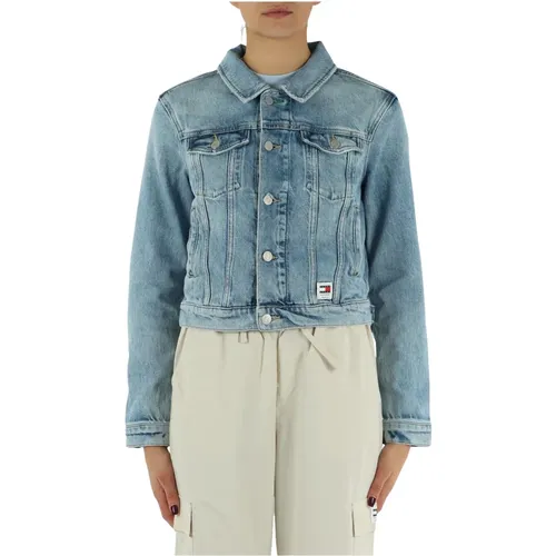 Denim Jacket , female, Sizes: M - Tommy Jeans - Modalova