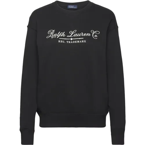 Gemütlicher Sweatshirt mit Signatur-Logo-Print , Damen, Größe: M - Ralph Lauren - Modalova