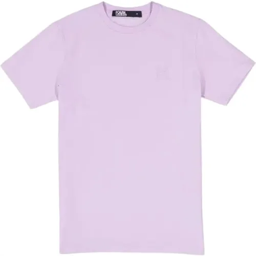 Hellrosa Regular Fit T-Shirt - Karl Lagerfeld - Modalova