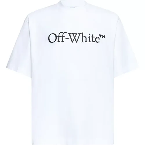 Off , Skate S/S T-Shirt , Herren, Größe: M - Off White - Modalova