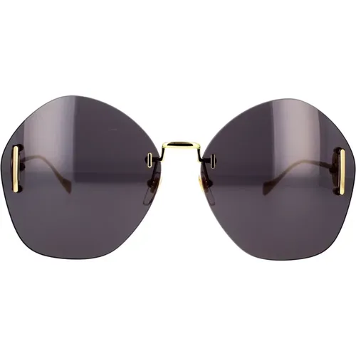 Geometrische Oversized Sonnenbrille mit GG-Logo - Gucci - Modalova