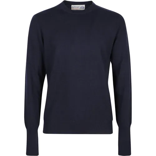 Plain Round Neck Sweater , male, Sizes: M, XL, L, 2XL - Ballantyne - Modalova