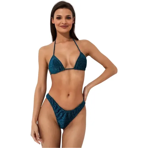 Blauer Triangel Bikini Set , Damen, Größe: S - Reina Olga - Modalova