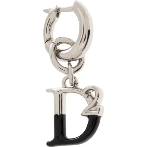 Mono earring with logo , female, Sizes: ONE SIZE - Dsquared2 - Modalova