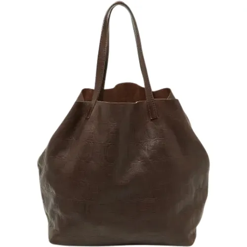 Pre-owned Leather totes , female, Sizes: ONE SIZE - Carolina Herrera Pre-owned - Modalova