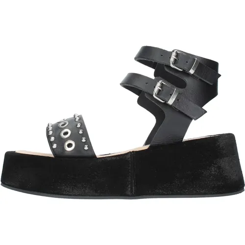 Sandalen Schwarz , Damen, Größe: 39 EU - Janet & Janet - Modalova