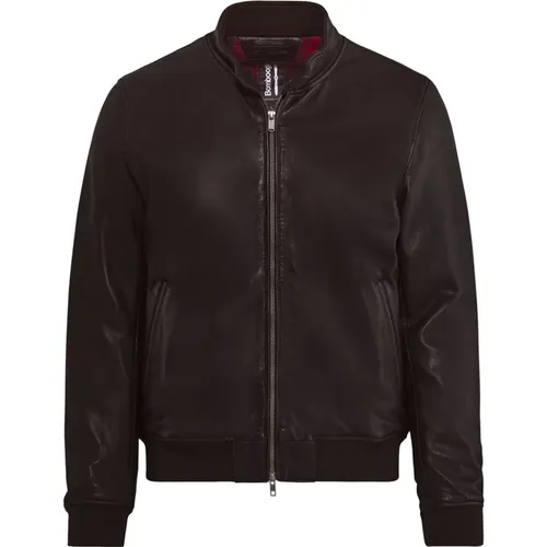 Friz Leather Jacket , male, Sizes: 3XL, 2XL, M, S, XL, L - BomBoogie - Modalova