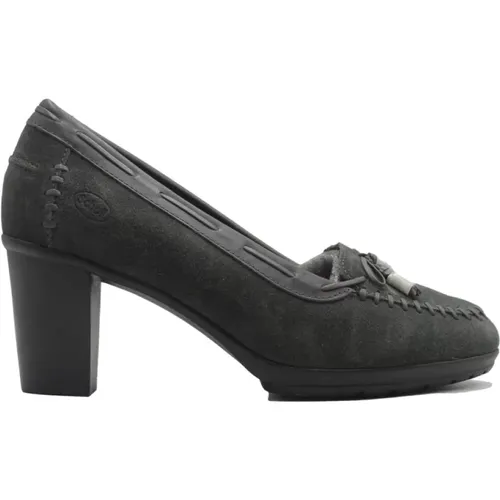 Suede High Heel Shoes - Dkgrey , female, Sizes: 3 UK - Scholl - Modalova