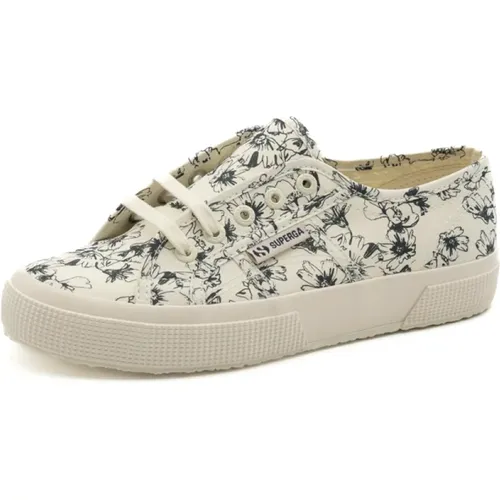 Damen Schuhe mit Blumenmuster , Damen, Größe: 41 EU - Superga - Modalova