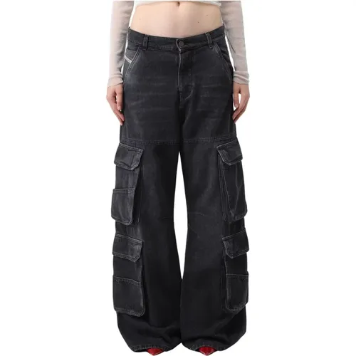 Cargo Jeans for Men , female, Sizes: W25, W28 - Diesel - Modalova