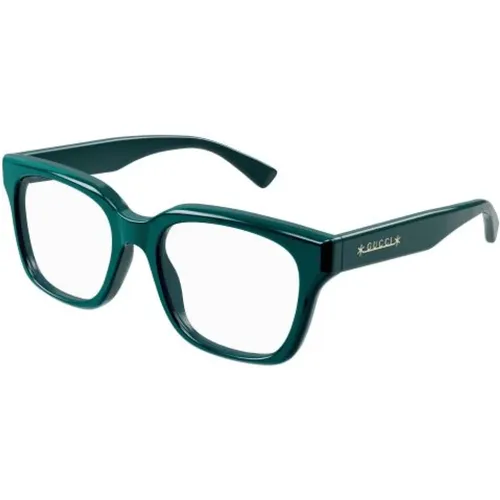 Elegante Transparente Blaue Brille , unisex, Größe: 53 MM - Gucci - Modalova