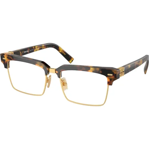 Stylische Brille MU 11XV,Stilvolle Brille in Gold - Miu Miu - Modalova