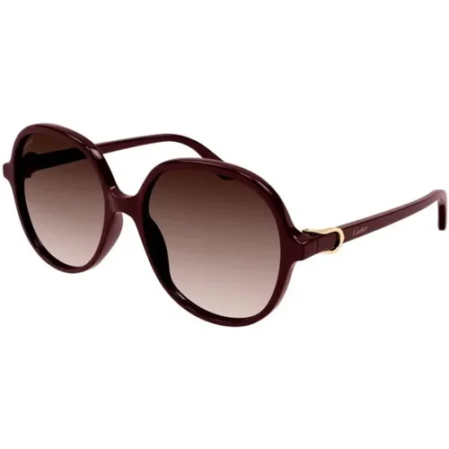 Stylish Sunglasses with Indeterminado Montura , female, Sizes: 57 MM - Cartier - Modalova