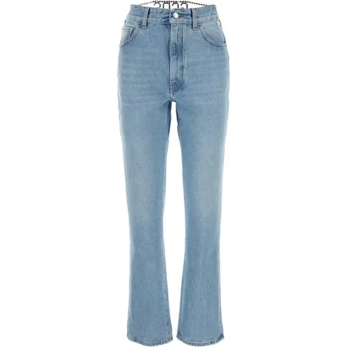 Klassische Denim Jeans,High-Waisted Straight-Leg Blaue Denim-Jeans - Gcds - Modalova
