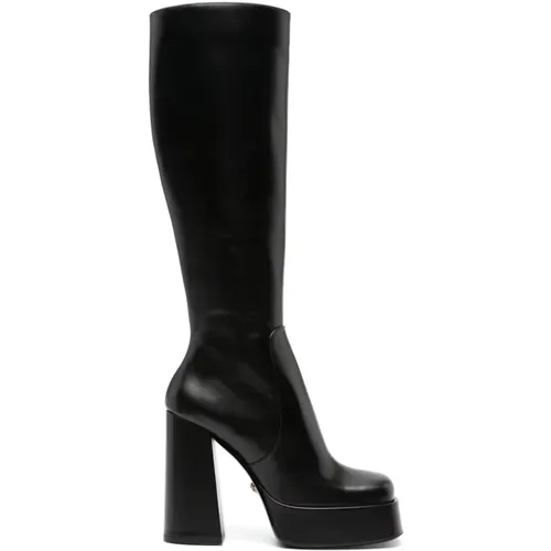 Medusa Head Platform Boots , female, Sizes: 4 1/2 UK, 5 1/2 UK, 6 1/2 UK, 5 UK, 6 UK, 7 UK, 3 UK, 7 1/2 UK - Versace - Modalova