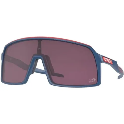 Blauer Rahmen Stilvolle Sonnenbrille , unisex, Größe: 37 MM - Oakley - Modalova