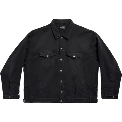 Deconstructed Denim Jacket , male, Sizes: S - Balenciaga - Modalova