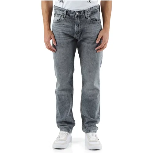 Authentic Straight Jeans Five Pockets , male, Sizes: W29, W30, W31, W32, W34, W33 - Calvin Klein Jeans - Modalova