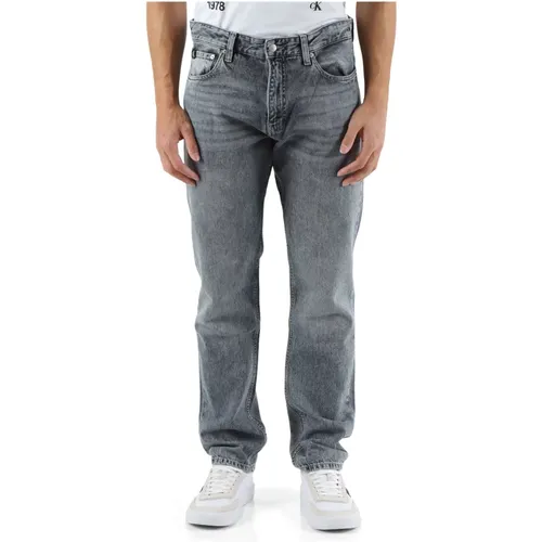 Authentic Straight Jeans Five Pockets , male, Sizes: W29, W30, W31, W32, W34, W33, W36 - Calvin Klein Jeans - Modalova