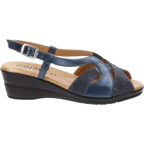 Leather Buckle Sandals , female, Sizes: 4 UK - Cinzia Soft - Modalova