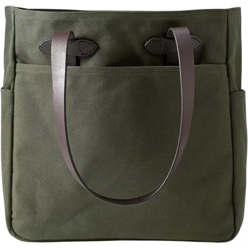 Durable Tote Bag with Leather Handles , female, Sizes: ONE SIZE - Filson - Modalova