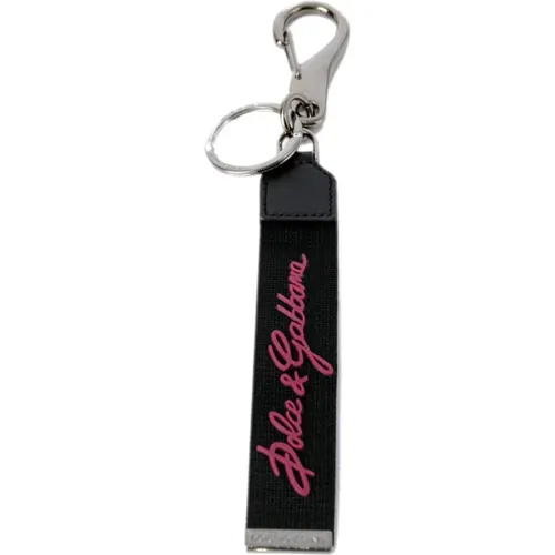 Men Key Holder , male, Sizes: ONE SIZE - Dolce & Gabbana - Modalova