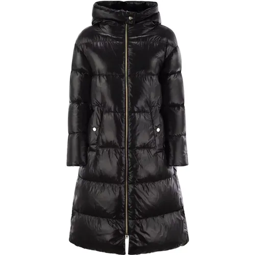 Quilted Hooded Jacket , female, Sizes: L - Herno - Modalova