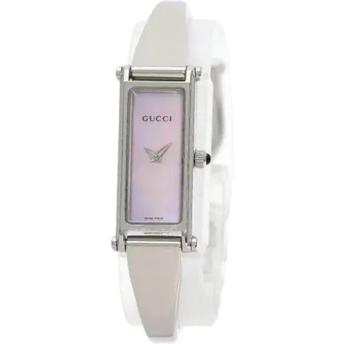 Pre-owned Stainless Steel watches , female, Sizes: ONE SIZE - Gucci Vintage - Modalova