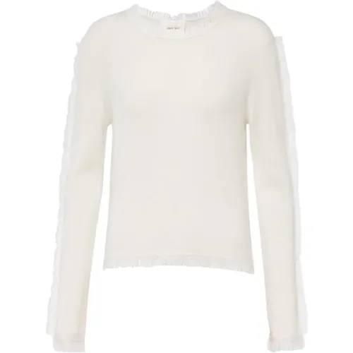 Cashmere Knit Sweater Offwhite , female, Sizes: M, S - Lisa Yang - Modalova