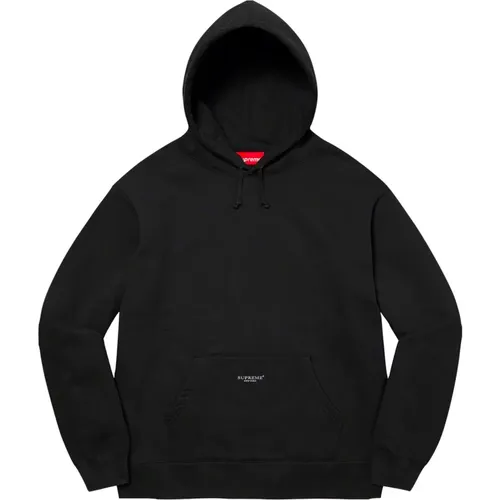 Limitierte Auflage Micro Logo Kapuzenpullover Schwarz - Supreme - Modalova