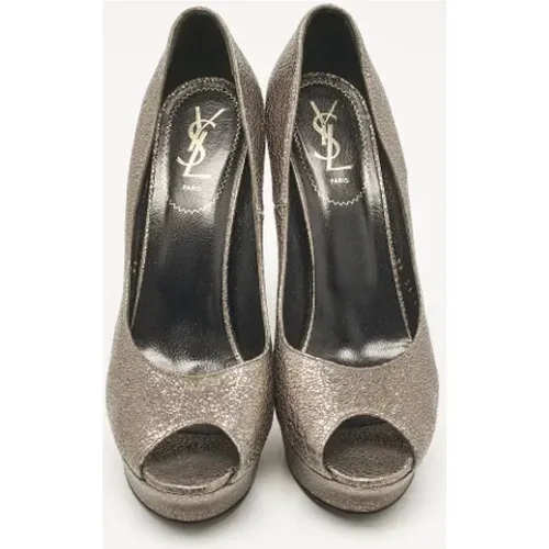 Pre-owned Leather heels , female, Sizes: 8 UK - Yves Saint Laurent Vintage - Modalova