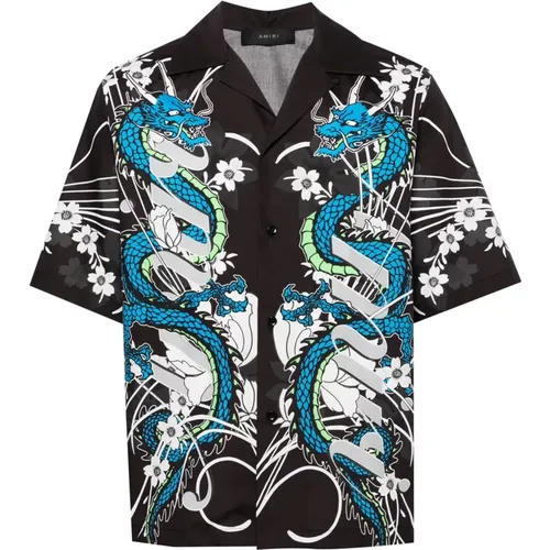 Dragon Bowling Hemd , Herren, Größe: 2XL - Amiri - Modalova