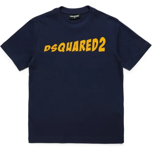 Locker geschnittenes Wroom-Style Logo T-Shirt - Dsquared2 - Modalova