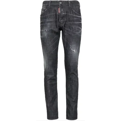 Schwarze Denim Jeans , Herren, Größe: M - Dsquared2 - Modalova