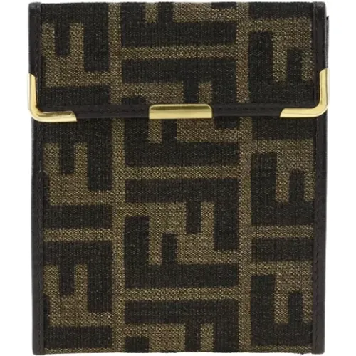 Pre-owned Canvas wallets , female, Sizes: ONE SIZE - Fendi Vintage - Modalova