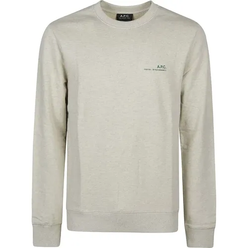 Stylischer Pale Chine Overdye Sweatshirt , Herren, Größe: S - A.P.C. - Modalova