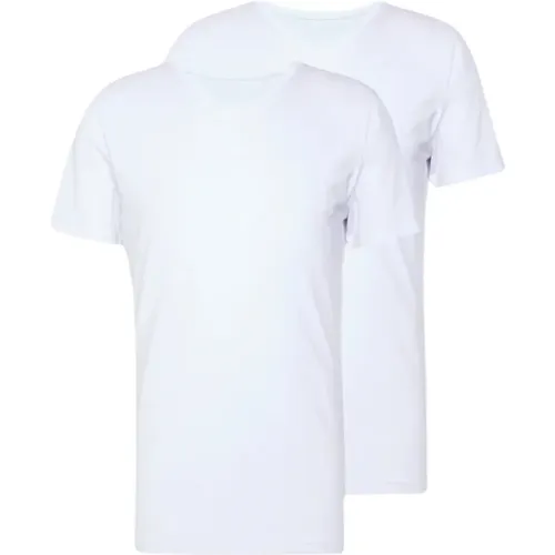 T-Shirt Shirt mit Logo V-Ausschnitt einfarbig Doppelpack - Joop! - Modalova