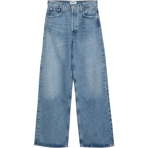 Relaxed Fit Boyfriend Jeans , female, Sizes: W26, W29, W25, W28, W24, W27 - Agolde - Modalova