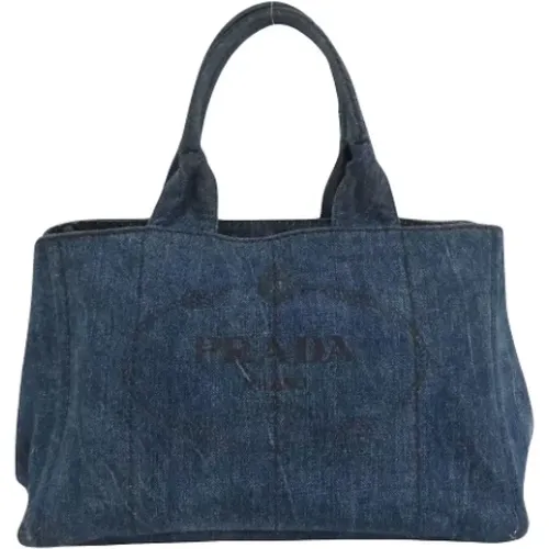 Pre-owned Denim prada-bags , female, Sizes: ONE SIZE - Prada Vintage - Modalova