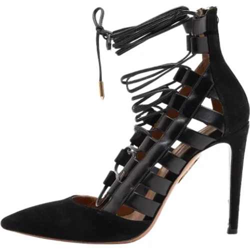 Pre-owned Leather heels , female, Sizes: 3 1/2 UK - Aquazzura Pre-owned - Modalova