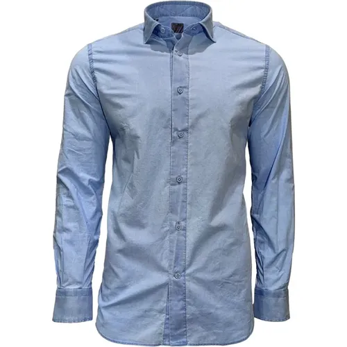 Light Delavé Shirt , male, Sizes: 3XL, M - Mazzarelli - Modalova